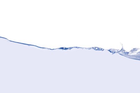 Splashing blue water surfaceの写真素材