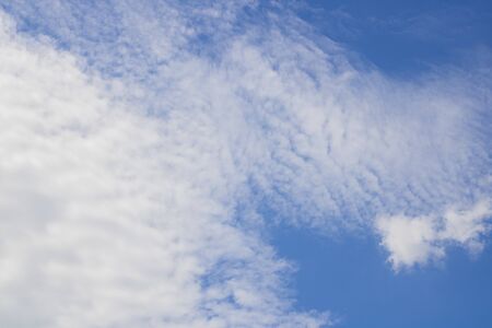 Sky and white clouds taken from Thailand.の写真素材