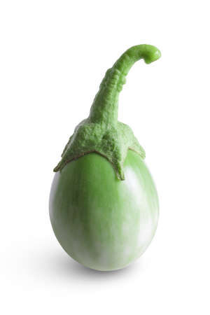 Thai eggplant isolated on white backgroundの写真素材