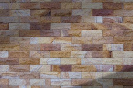 light and shadow concept on red brick cement floorの写真素材