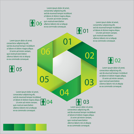 Design number banners templategraphic or website layout. Vector. Illustrationのイラスト素材