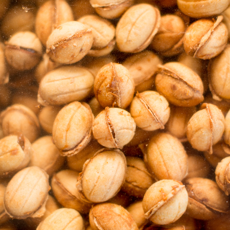 Nuts with condensed milk sweetnessの写真素材