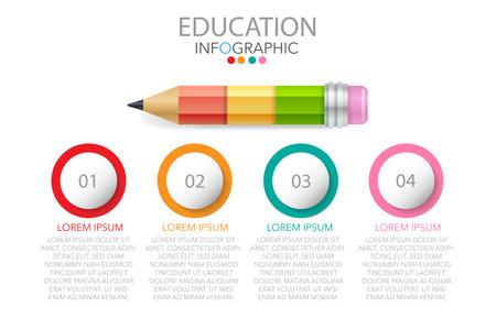 Business data visualization. Process chart. Abstract elements of graph, diagram with steps, options, parts or processes. Vector business template for presentation. Creative concept for infographic.のイラスト素材