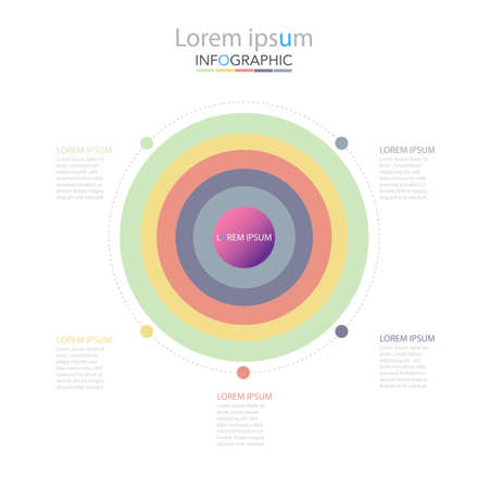 Business data visualization. Process chart. Abstract elements of graph, diagram with steps, options, parts or processes. Vector business template for presentation. Creative concept for infographic.のイラスト素材