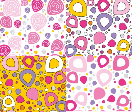 Multi color abstract seamless backgroundのイラスト素材