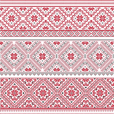 Traditional Slavic embroidery. のイラスト素材