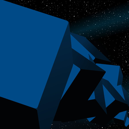 Abstract space background. のイラスト素材