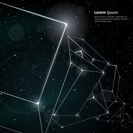 Abstract space background.のイラスト素材