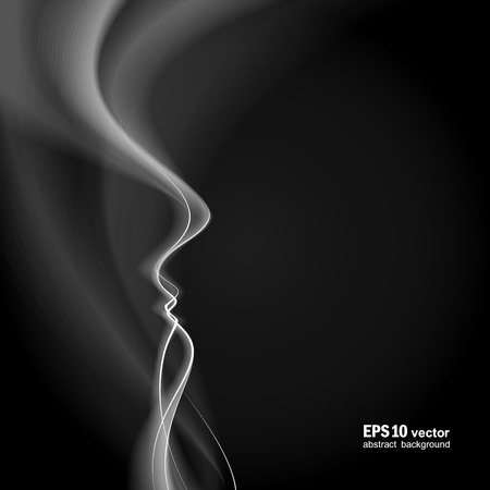 Neutral abstract black background with a smoke.のイラスト素材