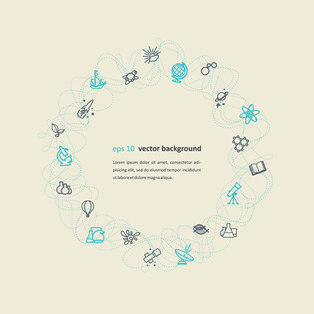 Light background - scienceのイラスト素材