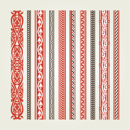 Set of vintage elements for design. A vector.のイラスト素材