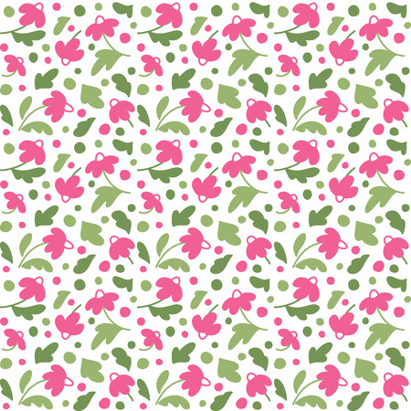 Seamless texture with flowers. A vector.のイラスト素材