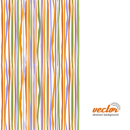 Background - colorful waves and lines. Vector.のイラスト素材