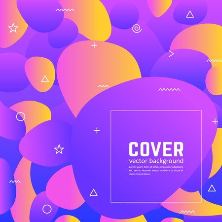 Abstract cover for your design - banners, posters, placards, brochures, flyers etc. Eps10 vector.のイラスト素材