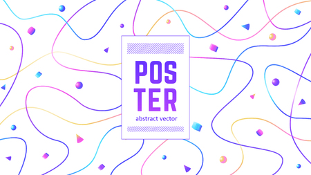 Abstract cover for your design - banners, posters, placards, brochures, flyers etc. Eps10 vector template.のイラスト素材