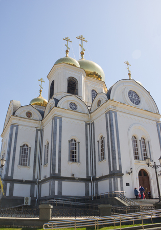 Krasnodar, Russia - April 10, 2018: Military Cathedral of blessed St. Prince Alexander Nevskyのeditorial素材