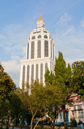 BATUMI, GEORGIA- AUGUST 14, 2013: Sheraton Batumi Hotel located in the city centerのeditorial素材
