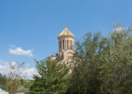 TBILISI, GEORGIA -August 7:The Holy Trinity Cathedral of Tbilisi.  This is the main Cathedral of the...