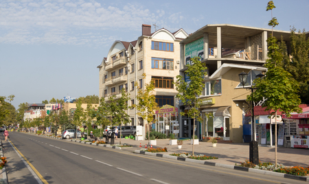 ANAPA,RUSSIA- SEPTEMBER 22, 2017: Views of the city resort Anapa. Anapa is located in the South of Krasnodar region on the Black sea coastのeditorial素材