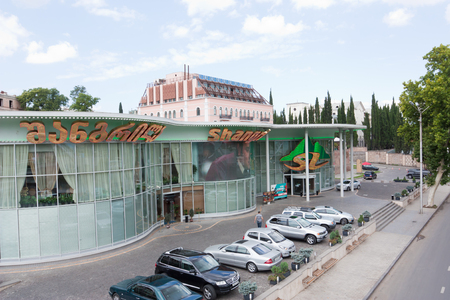 Tbilisi, Georgia - August 8, 2013: Casino building in the city centerのeditorial素材