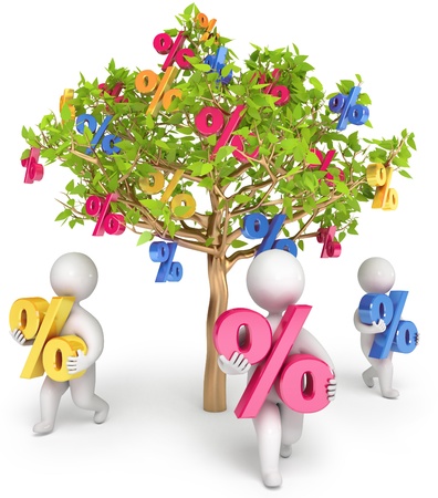 Growth business, 3d renderの写真素材