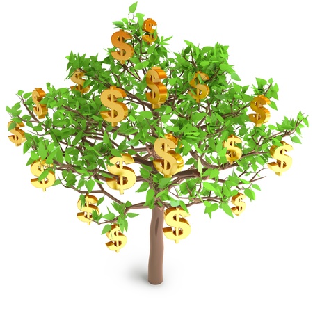 Increase in profits, 3d render Increase in profits, 3d render