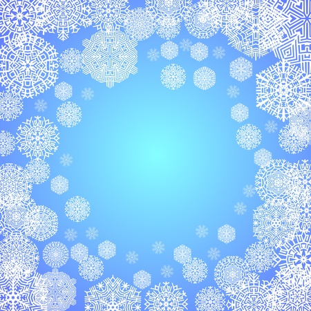frost on the window, vector illustrationのイラスト素材