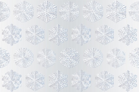 snowflake seamless texture, vector illustrationのイラスト素材
