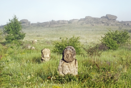 National Park   Stone Tombs    Donetsk  Ukraineの写真素材