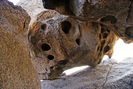 Rock erosion  Weathered  Geological formationsの写真素材