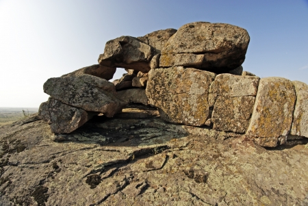 Rock erosion  Geological formationsの写真素材