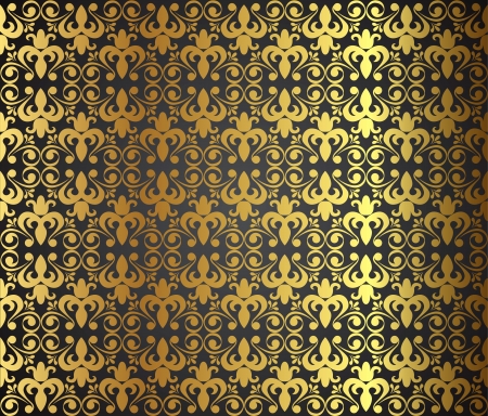 Seamless Damask wallpaper, vector illustrationのイラスト素材
