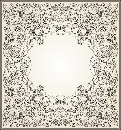 Decorative ornament, Calligraphic design elementsのイラスト素材