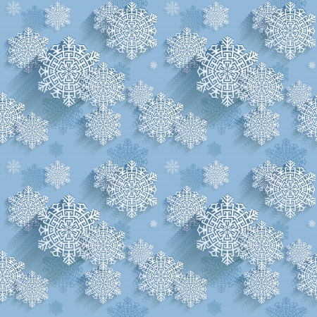 Snowflakes, seamless pattern backgroundの写真素材