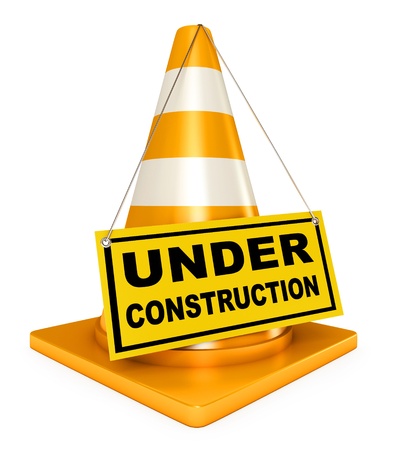 Under constructionの写真素材
