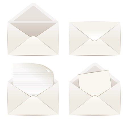 White envelope  Vector illustration のイラスト素材