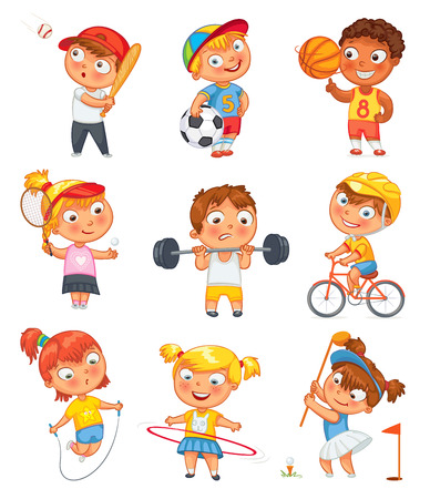 Sports and fitness.のイラスト素材