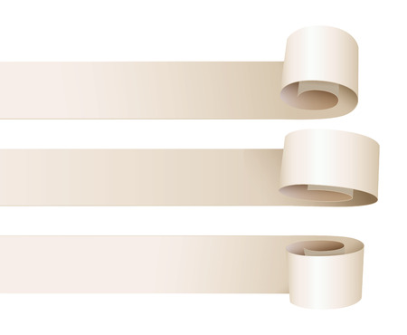 White paper curl.のイラスト素材