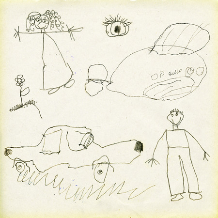 Children's drawingsの写真素材