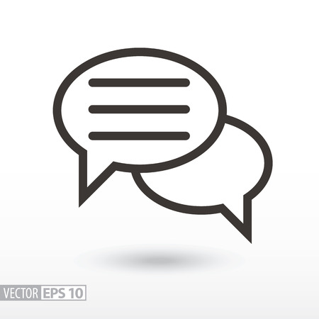 Forum flat Icon. Sign forum. Vector icon for web design, mobile and infographics. Vector illustration, isolated on white background.のイラスト素材