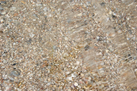 Sea water background. Underwater. Ripple waterの写真素材