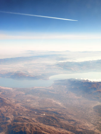 Beautiful view from the airplane window
