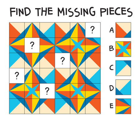 Find the missing piece puzzle.のイラスト素材
