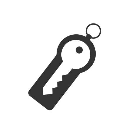 security token line icon on whiteのイラスト素材