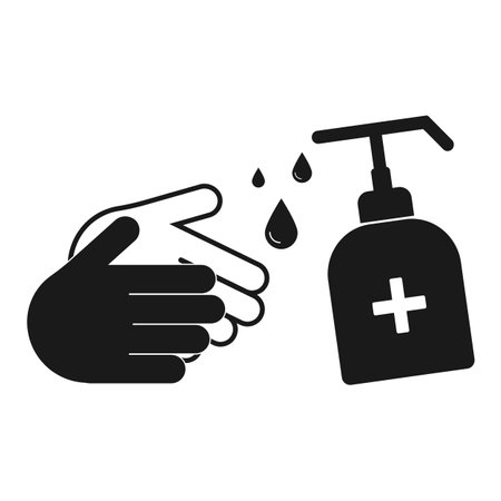 Hand washing iconのイラスト素材