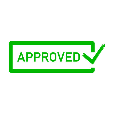 Approved check mark buttonsのイラスト素材