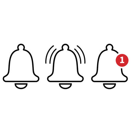 Notification icon vector, material design,のイラスト素材