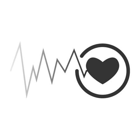 Heartbeat, pulse icon, vector imageのイラスト素材