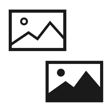Picture icon isolated vectorのイラスト素材