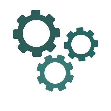 Cogs rotation icon, vector designのイラスト素材